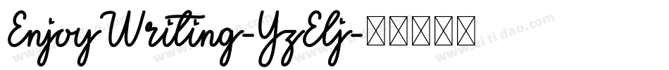 EnjoyWriting-YzElj字体转换