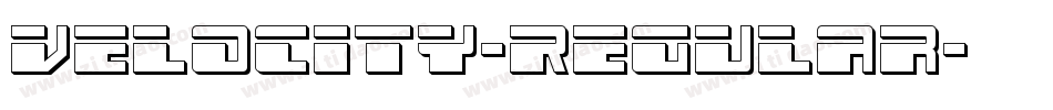 Velocity-Regular字体转换