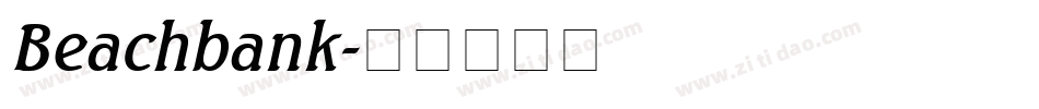 Beachbank字体转换