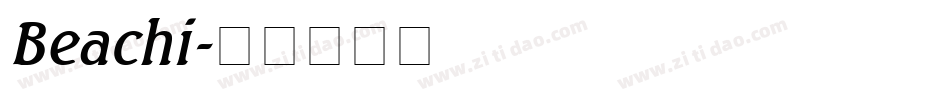 Beachi字体转换