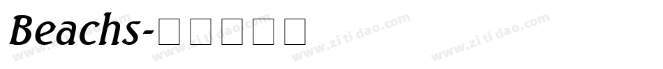 Beachs字体转换