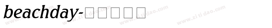 beachday字体转换