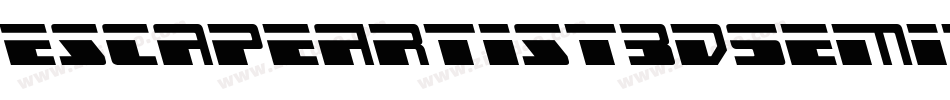 EscapeArtist3DSemiItalic-axYL5字体转换