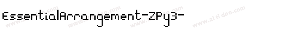 EssentialArrangement-ZPy3字体转换