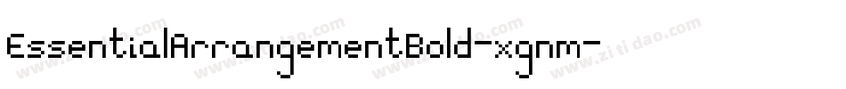 EssentialArrangementBold-xgnm字体转换