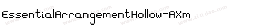 EssentialArrangementHollow-AXmp字体转换
