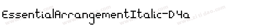 EssentialArrangementItalic-D4aD字体转换 EssentialArrangementItalic-D4aD字体转换