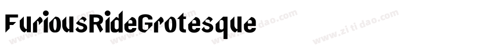 FuriousRideGrotesque字体转换