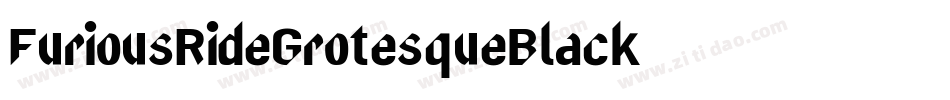 FuriousRideGrotesqueBlack字体转换