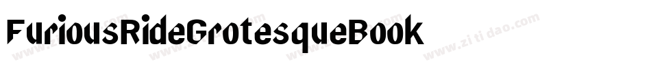 FuriousRideGrotesqueBook字体转换