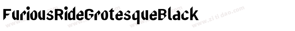 FuriousRideGrotesqueBlack字体转换