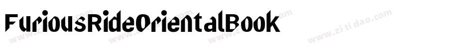 FuriousRideOrientalBook字体转换