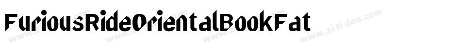 FuriousRideOrientalBookFat字体转换