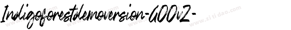 Indigoforestdemoversion-GOOvZ字体转换