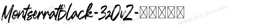 MontserratBlack-3zOvZ字体转换