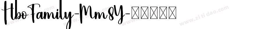 HboFamily-Mm8Y字体转换