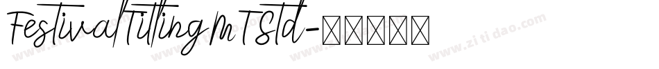 FestivalTitlingMTStd字体转换