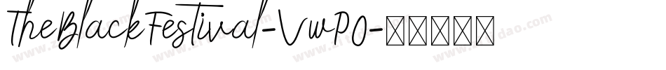 TheBlackFestival-VwP0字体转换
