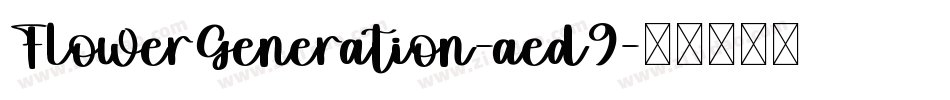 FlowerGeneration-aed9字体转换