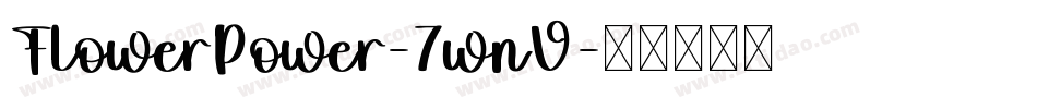 FlowerPower-7wnV字体转换