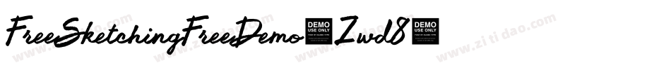 FreeSketchingFreeDemo-Zwd8字体转换