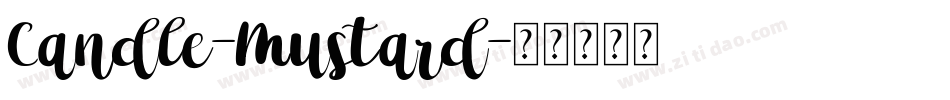 Candle-Mustard字体转换