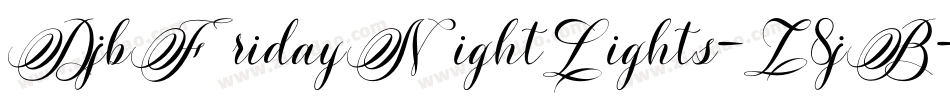DjbFridayNightLights-Z8jB字体转换