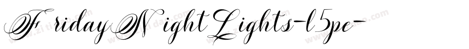 FridayNightLights-l5pe字体转换