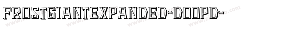 FrostGiantExpanded-DOOpD字体转换