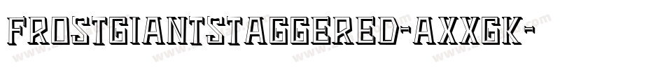 FrostGiantStaggered-axxgK字体转换