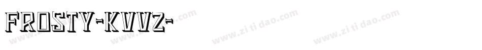 Frosty-KVvZ字体转换