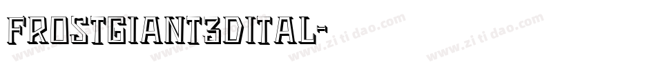 frostgiant3dital字体转换