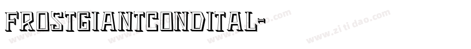 frostgiantcondital字体转换