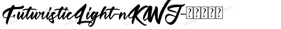 FuturisticLight-nKWJ字体转换