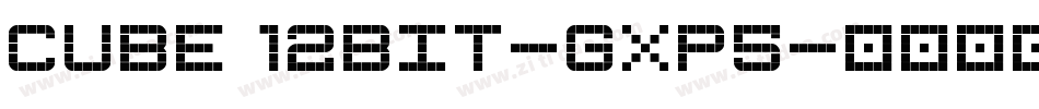 Cube12bit-gxp5字体转换
