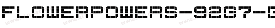 FlowerPowers-92G7字体转换