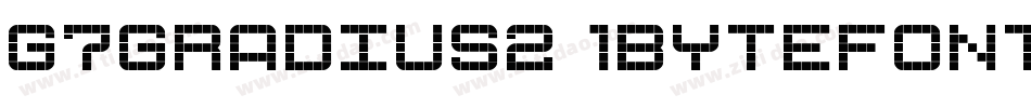 G7Gradius21ByteFont-Jaem字体转换