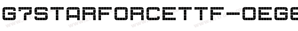 G7StarForceTtf-OEg6字体转换