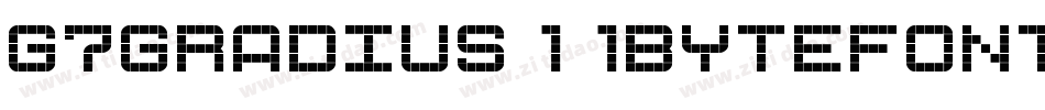 G7gradius11ByteFont-jVv9字体转换
