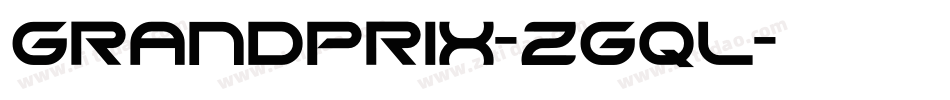 Grandprix-ZGql字体转换