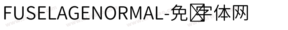 FUSELAGENORMAL字体转换