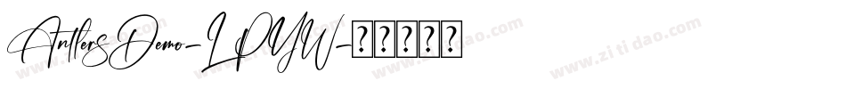 AntlersDemo-LPYW字体转换