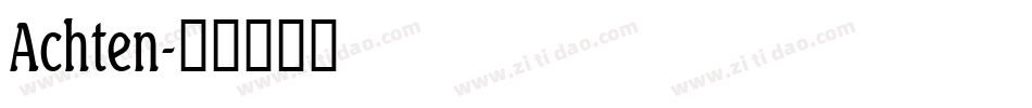 Achten字体转换