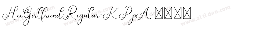 HexGirlfriendRegular-KPpA字体转换