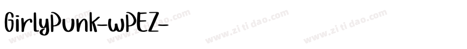 GirlyPunk-wPEZ字体转换