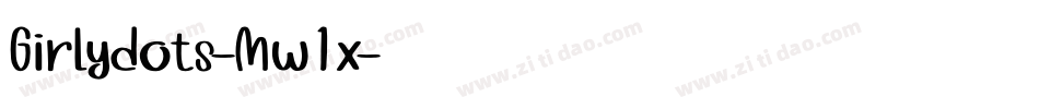 Girlydots-Mw1x字体转换
