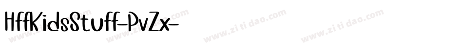 HffKidsStuff-PvZx字体转换