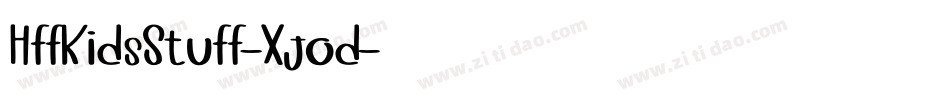 HffKidsStuff-Xjod字体转换