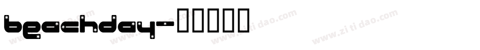 beachday字体转换