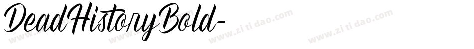 DeadHistoryBold字体转换